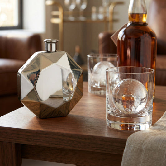 Luxe Diamond Flask - Stainless Steel