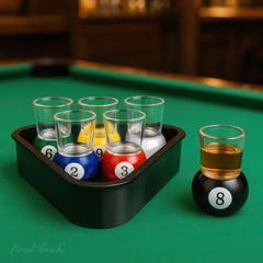 6 Pool Shots with Rack Tray