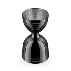 Black Chrome Double Jigger