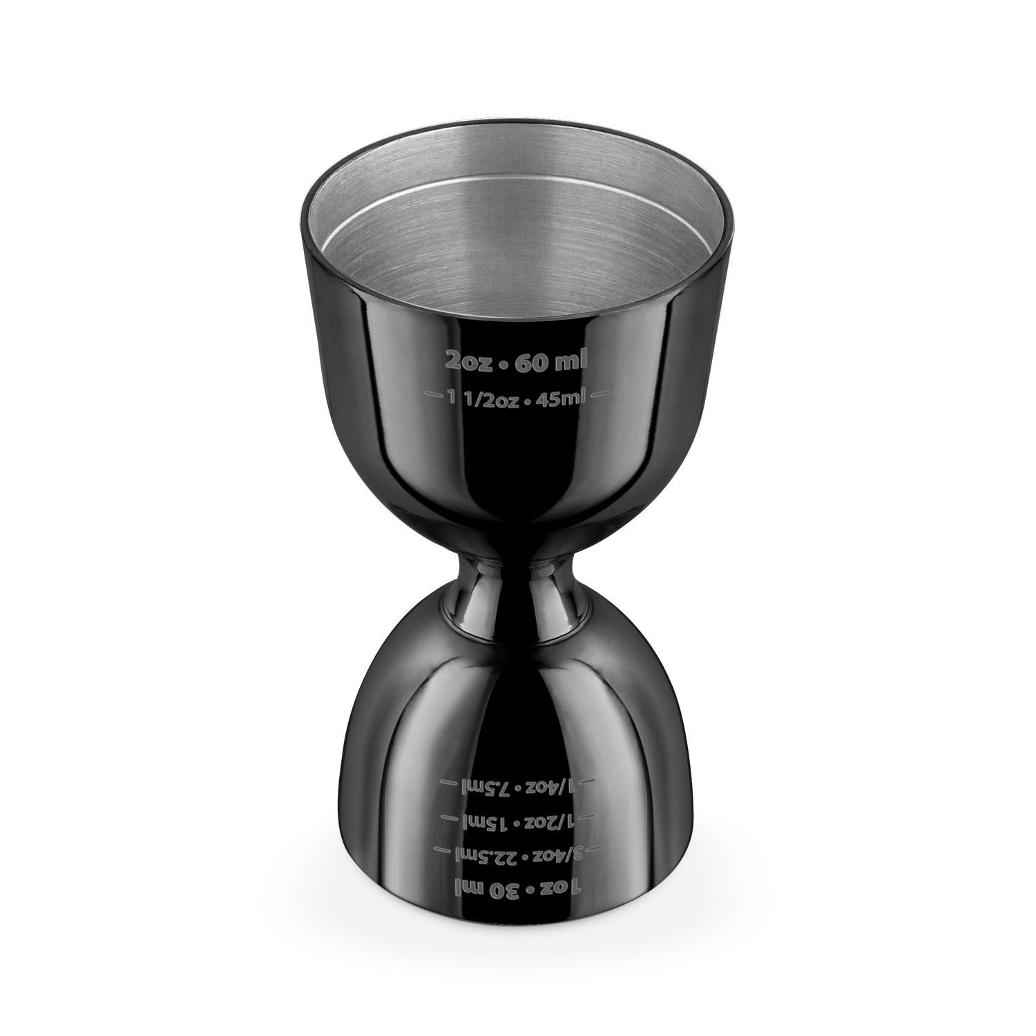 Black Chrome Double Jigger