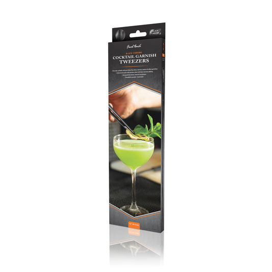Cocktail Garnish Tweezers - Black Chrome