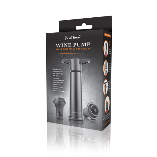 Wine Bottle Pump with Two Stoppers