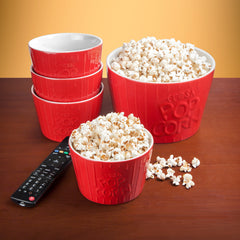 Popcorn Bowls - Red