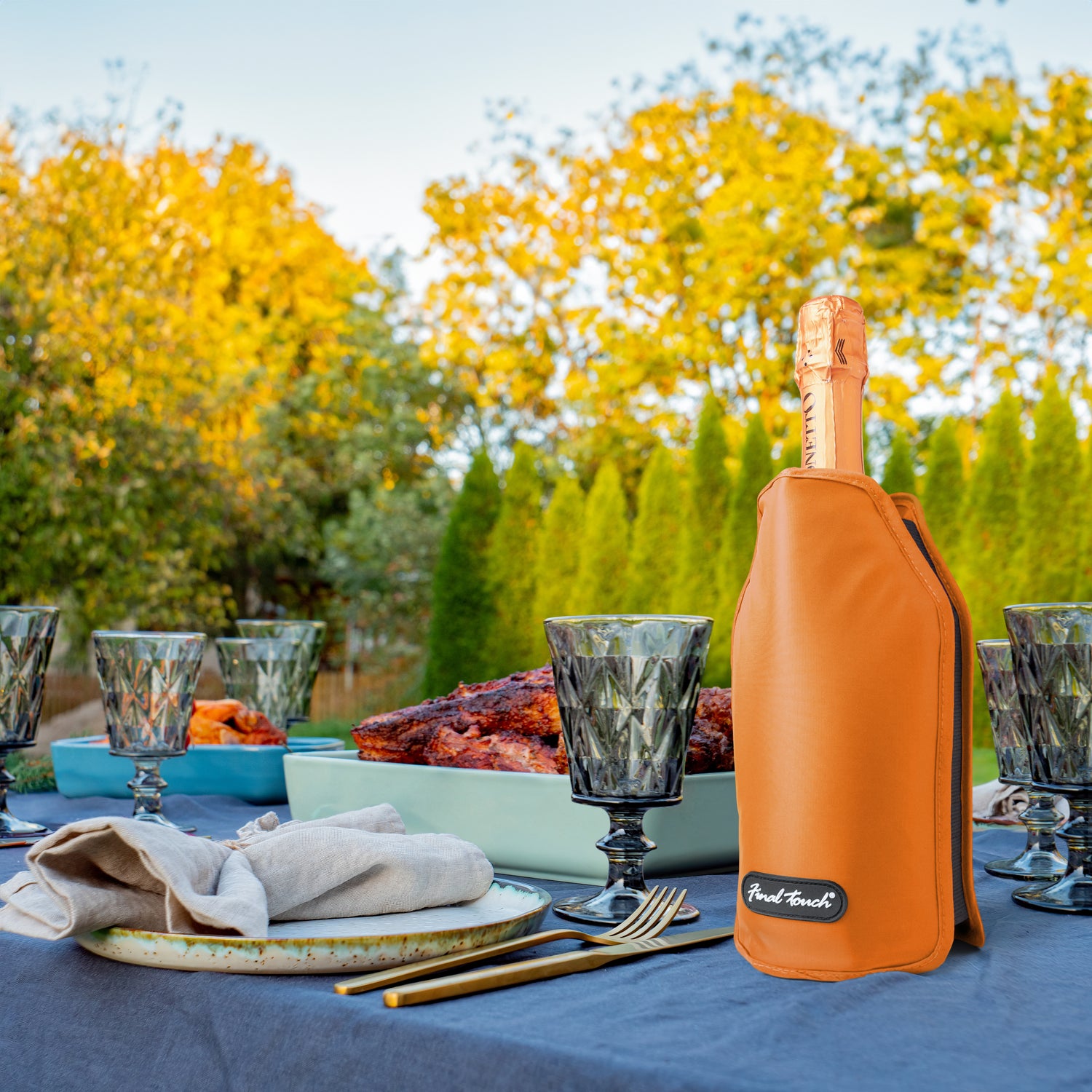 Wine Bottle Sleeve Chiller - Orange