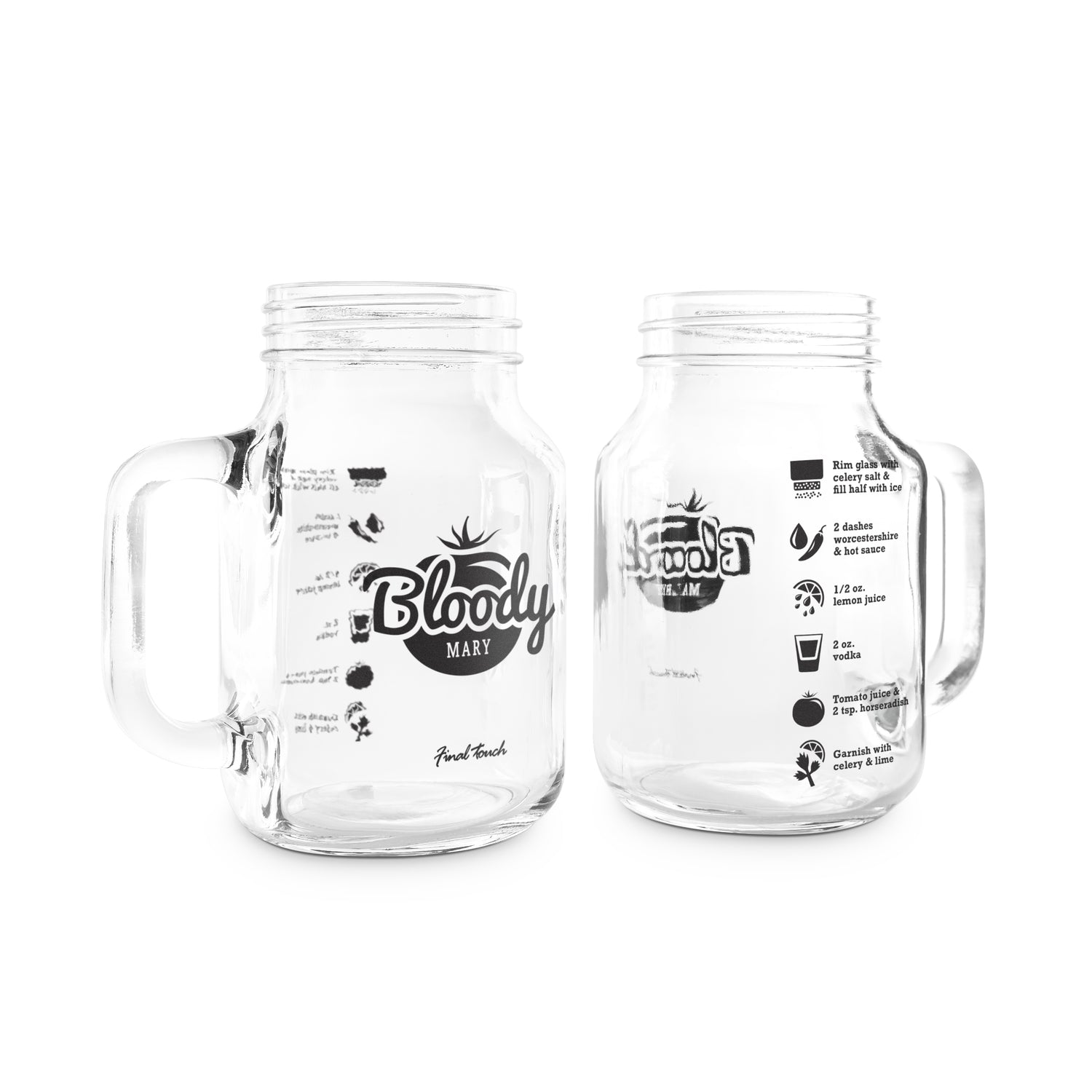 Bloody Mary Mason Jar Glasses Recipe