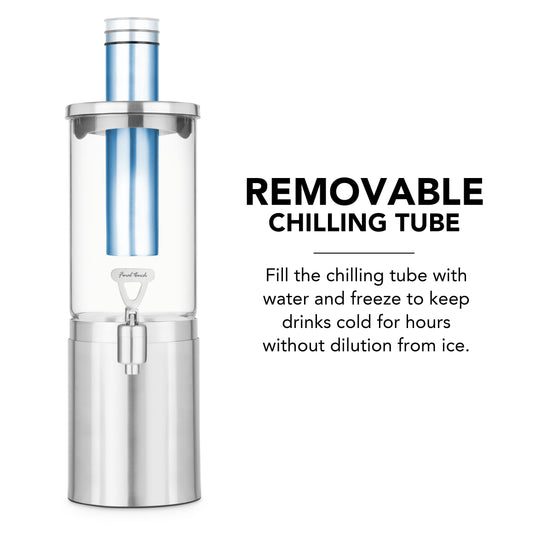 1.5 L Stainless Steel & Glass Beverage Dispenser