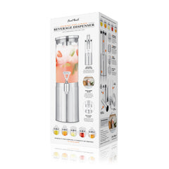 1.5 L Stainless Steel & Glass Beverage Dispenser