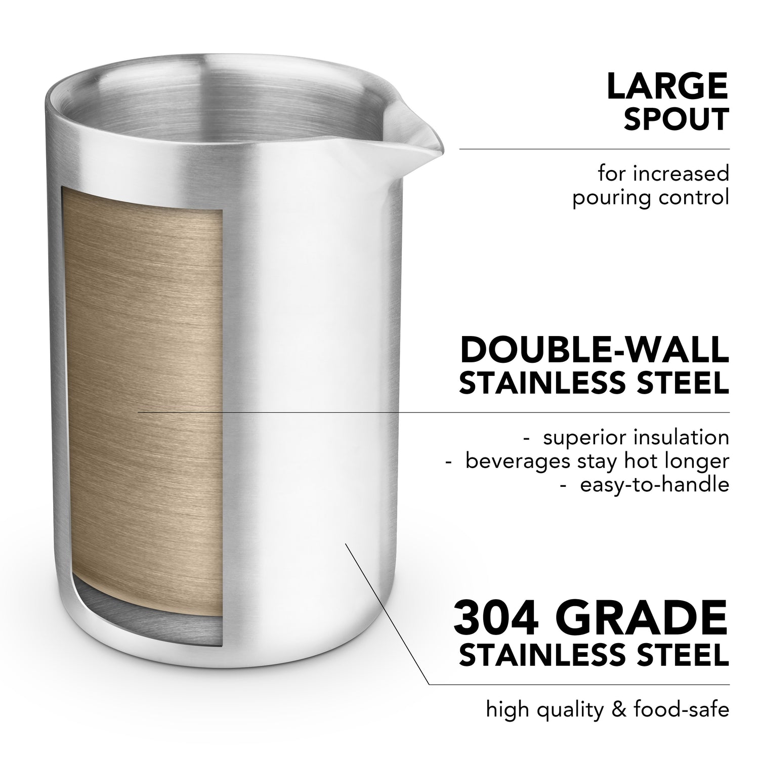 Double-Wall Frothing Pitcher