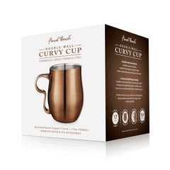 Double-Wall Stainless Steel Curvy Cup - Burnt Copper