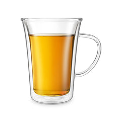 17 oz Double-Wall Insulated Glass Mug