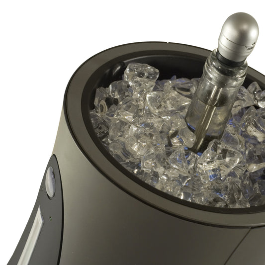 Ice Bucket with Integrated Electronic Wine Thermometer