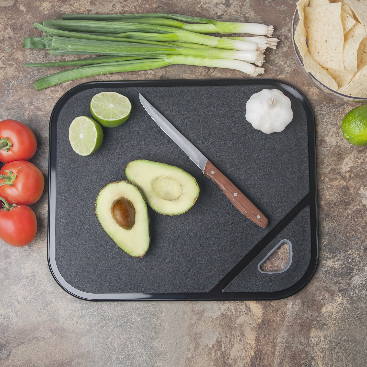 Non-Slip Cutting Board - Black