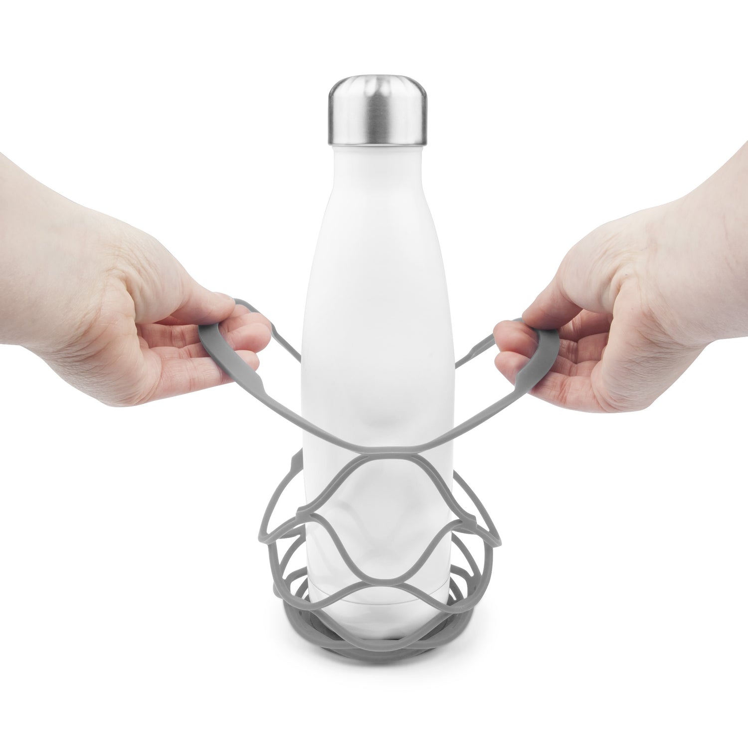 Everyday Up&Away Collapsible Silicone Bottle Bag - Grey