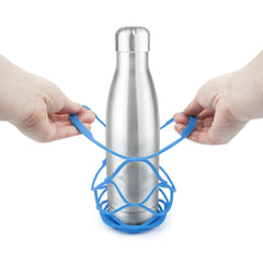 Everyday Up&Away Collapsible Silicone Bottle Bag - Blue