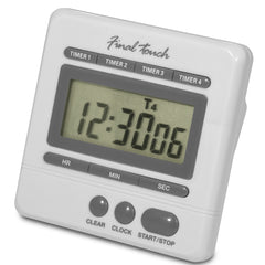 Digital Kitchen Timer - 4 Digital Timers Plus a Clock