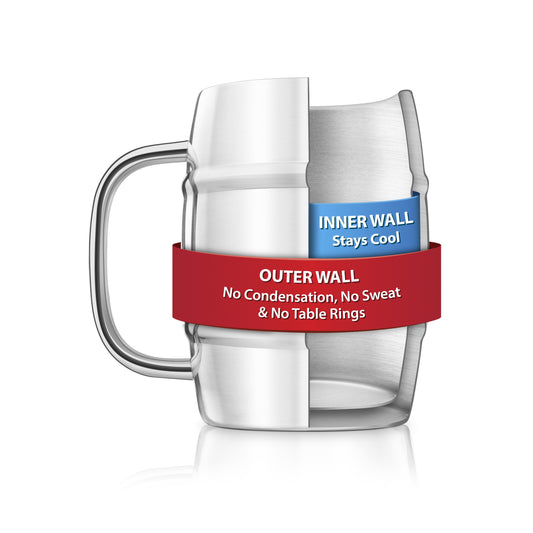 Double-Wall Beer Keg Mug