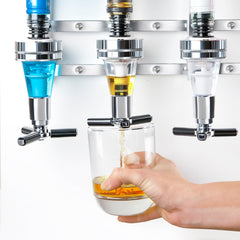 4 Bottle Wall Mounted Liquor Dispenser