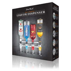 4 Bottle Wall Mounted Liquor Dispenser