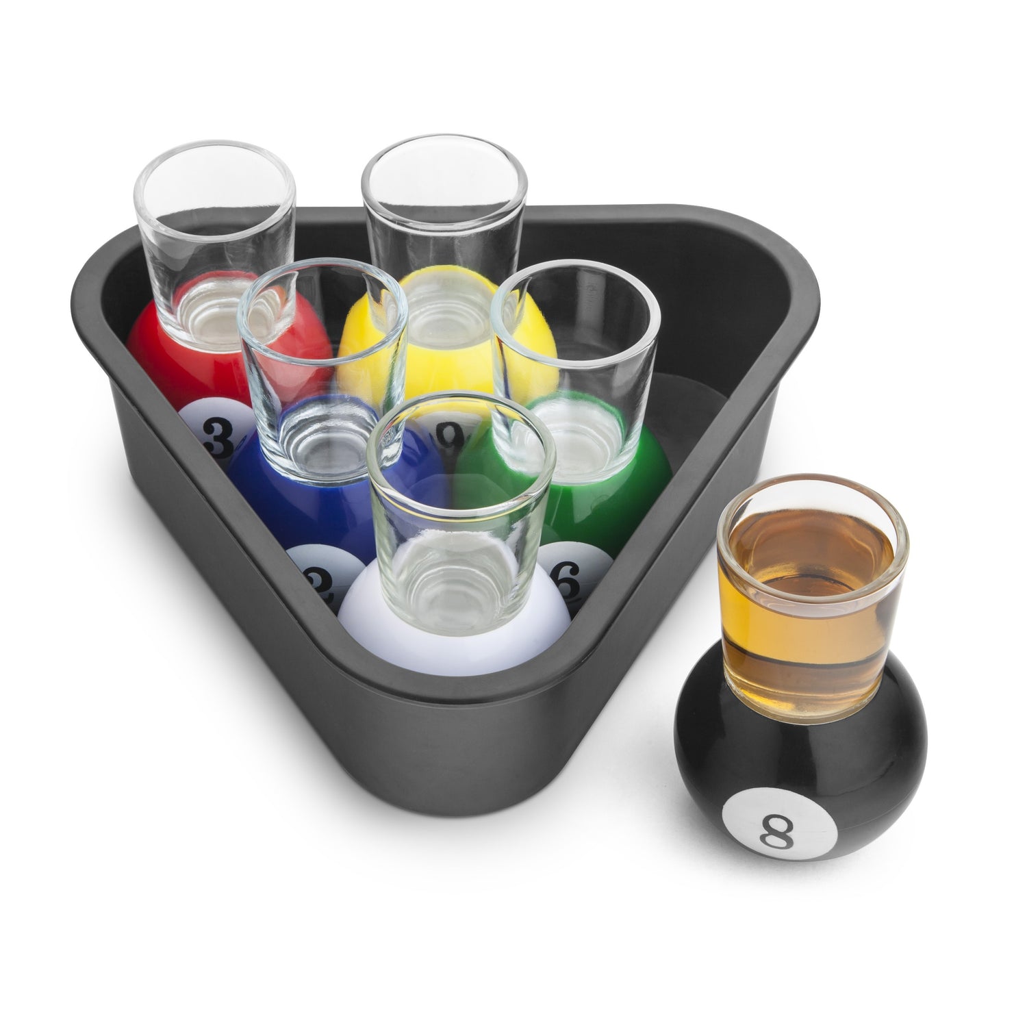 6 Pool Shots with Rack Tray