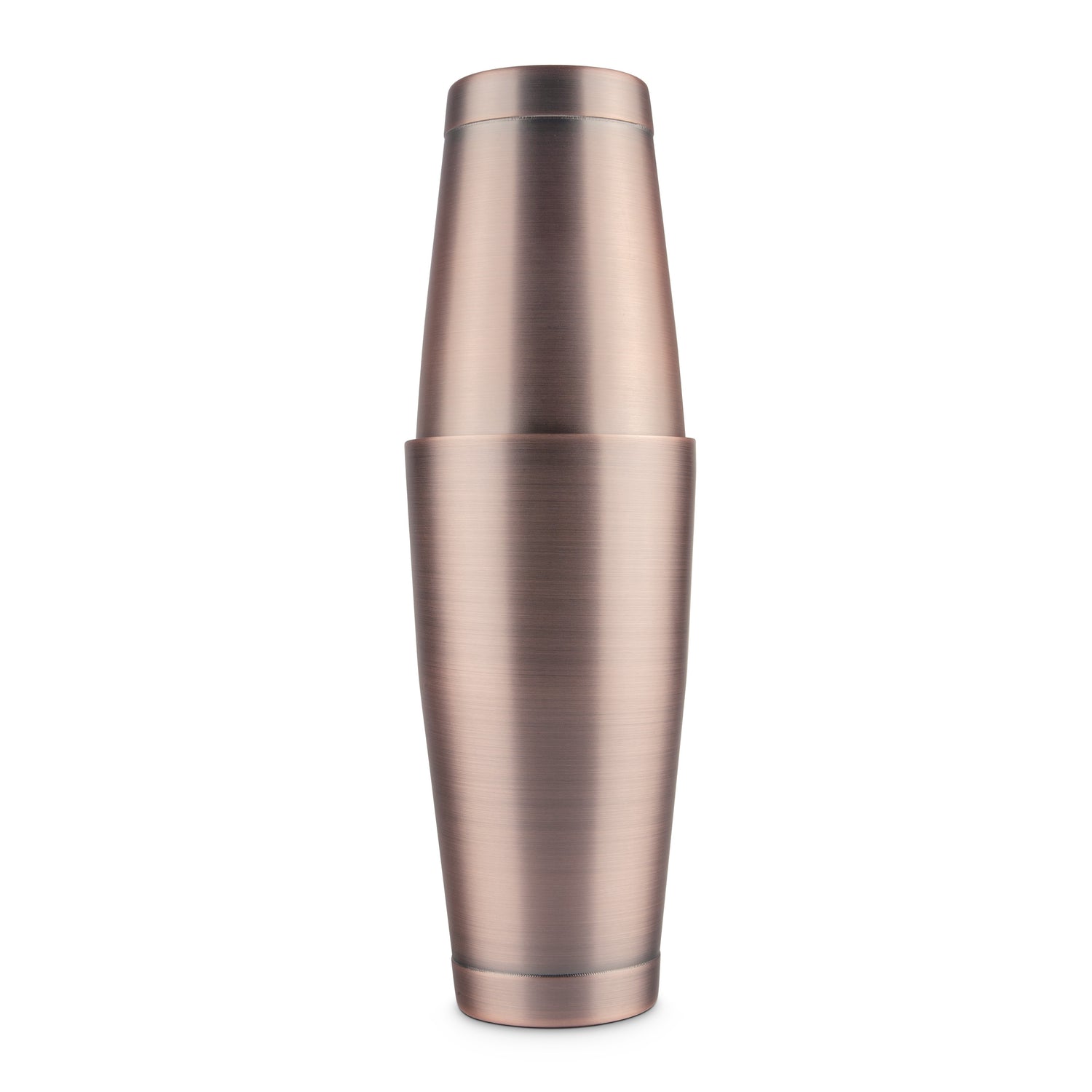 Stainless Steel Boston Cocktail Shaker with Antique Copper Finish (Single Wall)