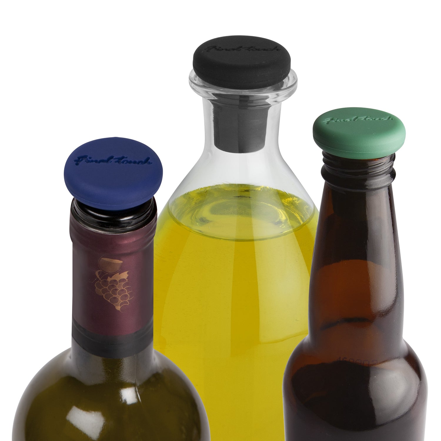 Silicone Bottle Stoppers - 48 Pieces in Retail Tube
