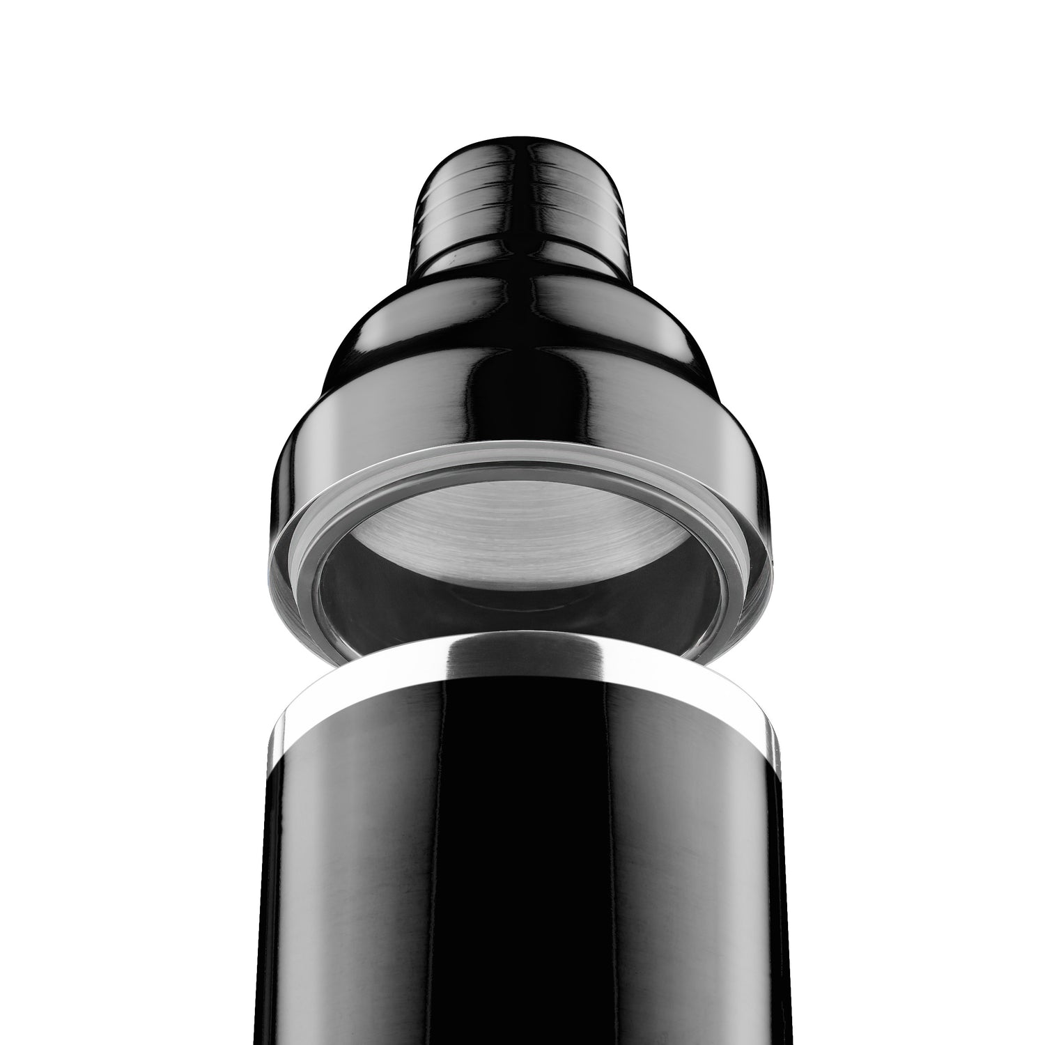 Double-wall Stainless Steel Cocktail Shaker - Black Chrome