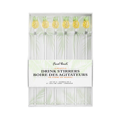 Pineapple Drink Stirrers - Set of 6