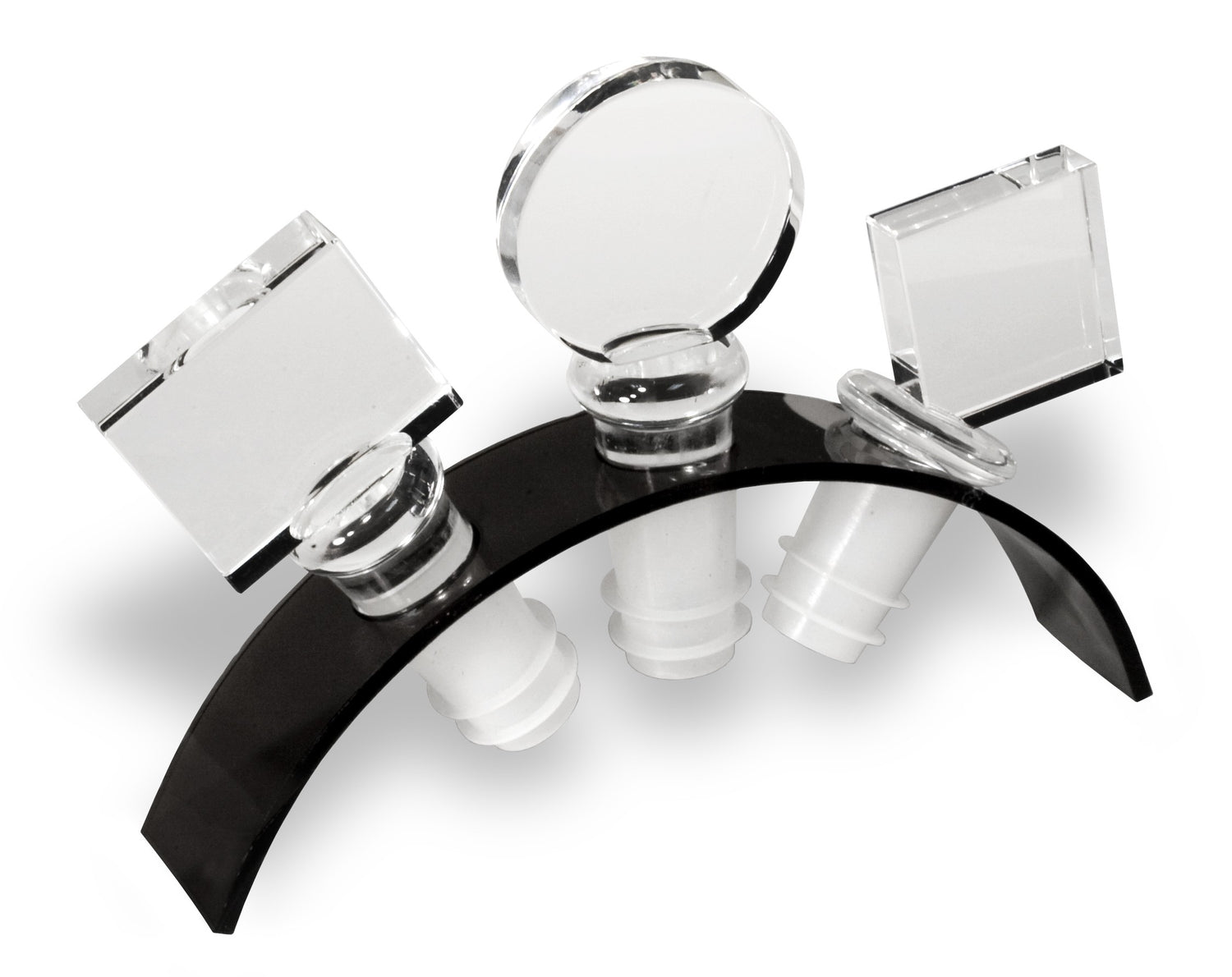 Crystal Stopper Set with Stand