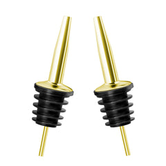 Liquor Bottle Pourers - Brass Finish - Set of 2