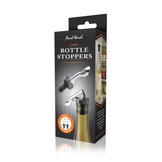Lever Bottle Stoppers - Set of 2