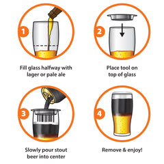 Black & Tan Beer Layering Tool