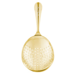 Stainless Steel Julep Strainer with Brass Finish