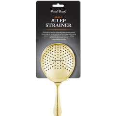Stainless Steel Julep Strainer with Brass Finish