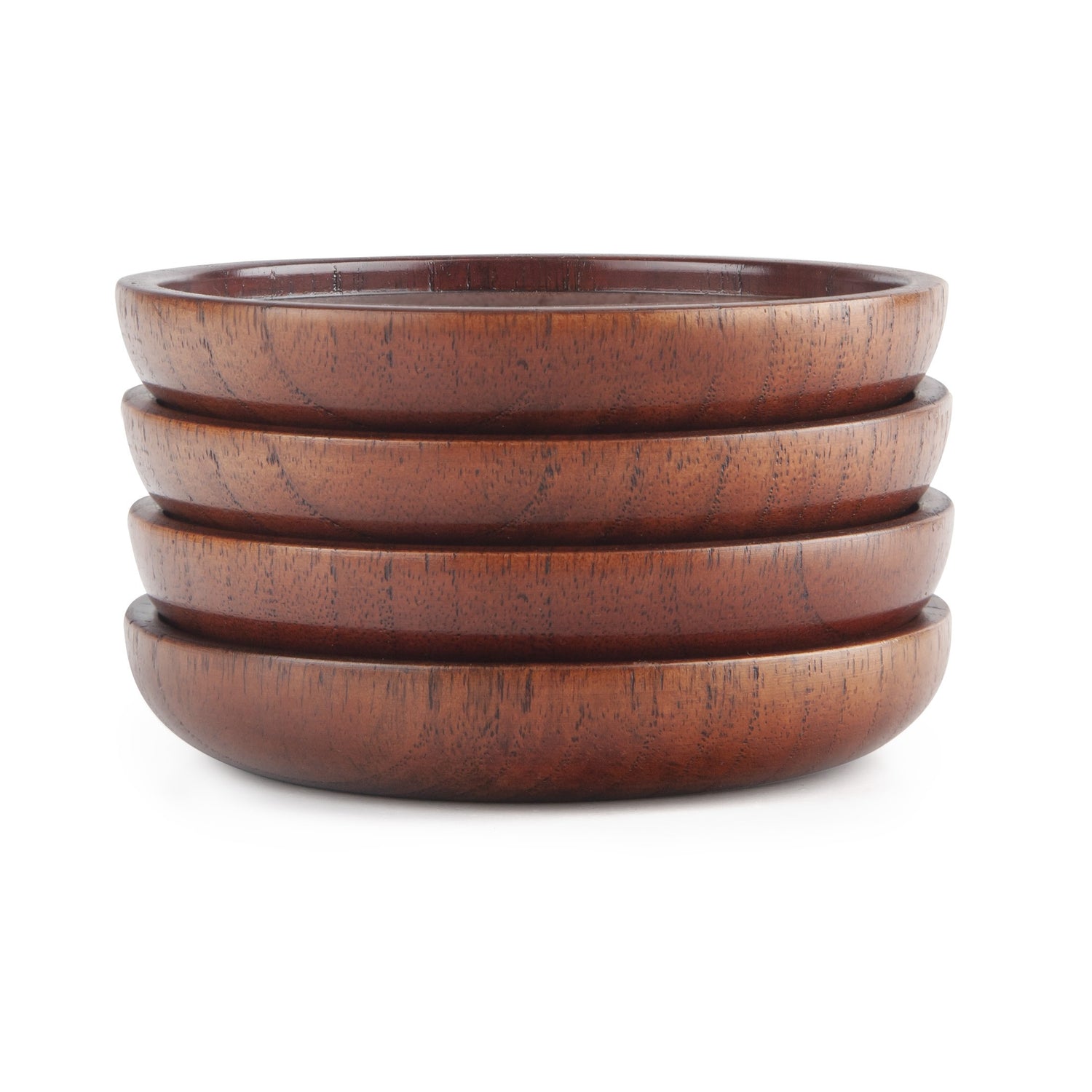 Solid Wood Drink Coasters - Set of 4