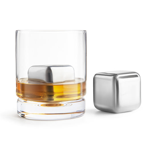 Whiskey Cubes - Set of 2 - Stainless Steel