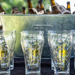 Barley & Hops Brewhouse Beer Glass - Set of 4