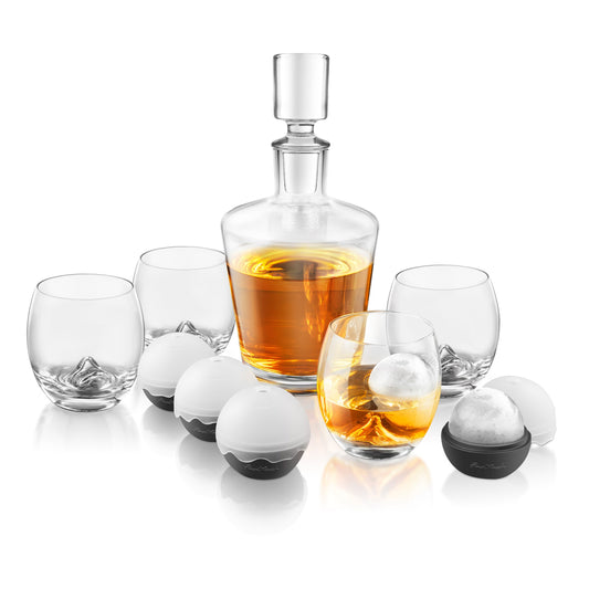 On The Rock Glass Decanter Set