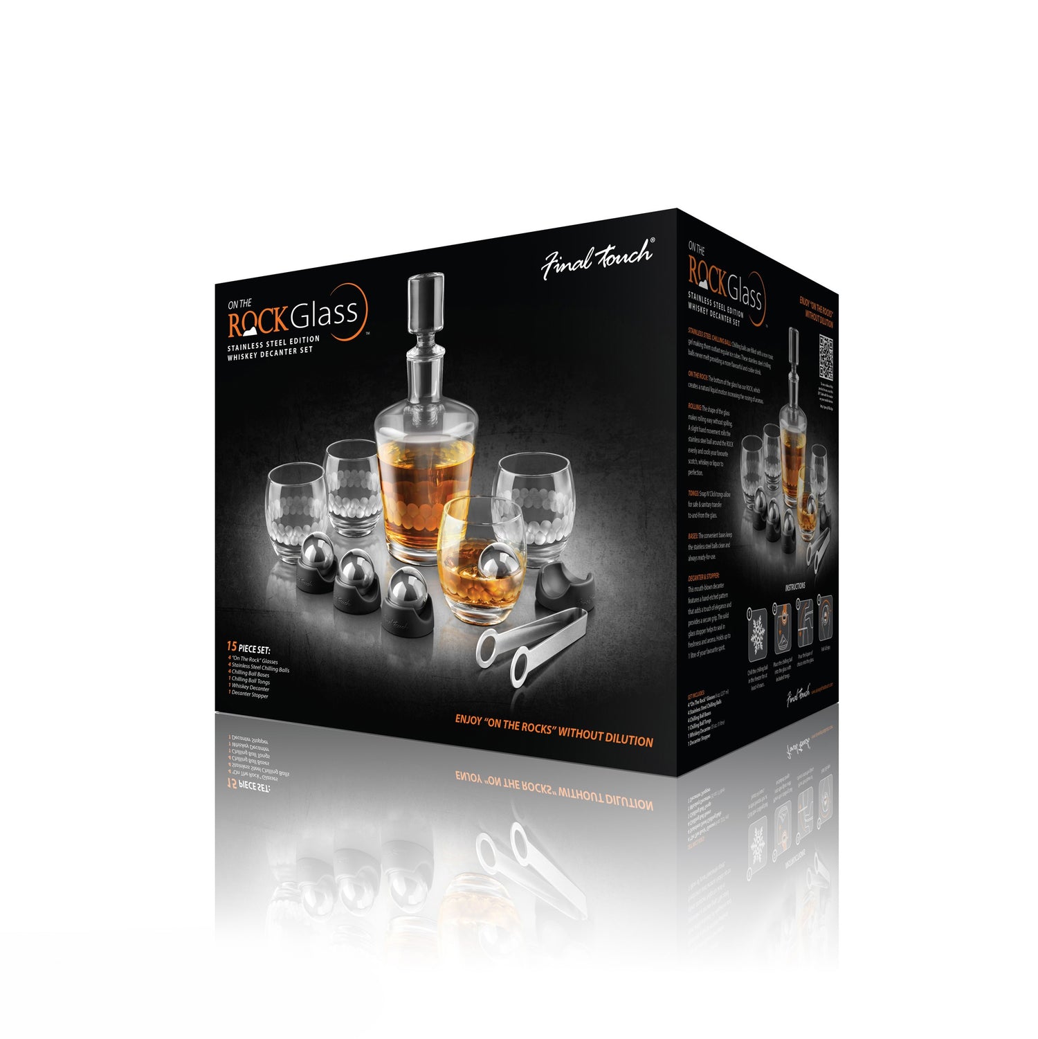 On The Rock Glass Decanter Set