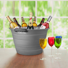 Collapsible Beverage Bin - Grey