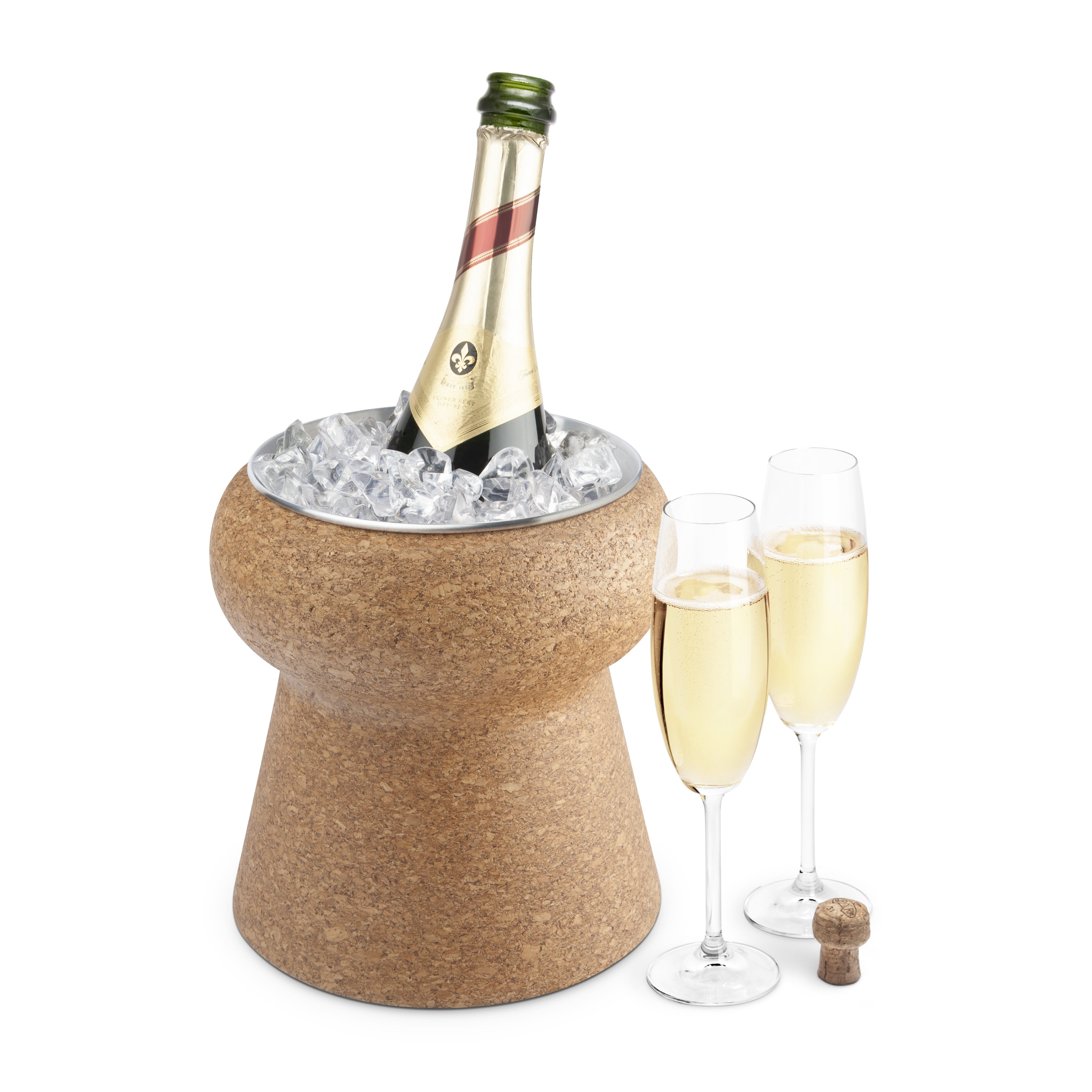 Champagne Bottle Cork Ice Bucket