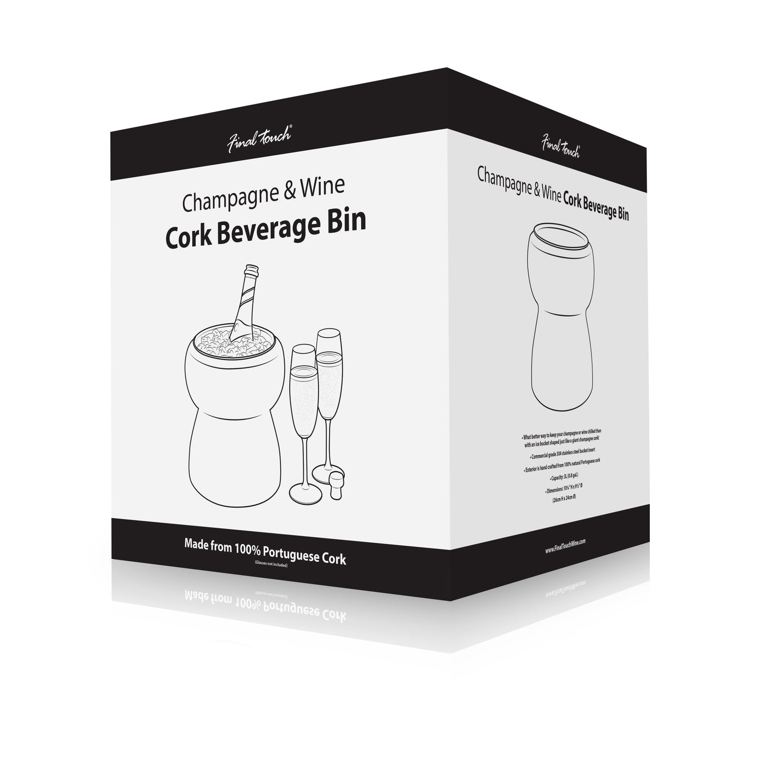 Champagne & Wine Cork Beverage Bin