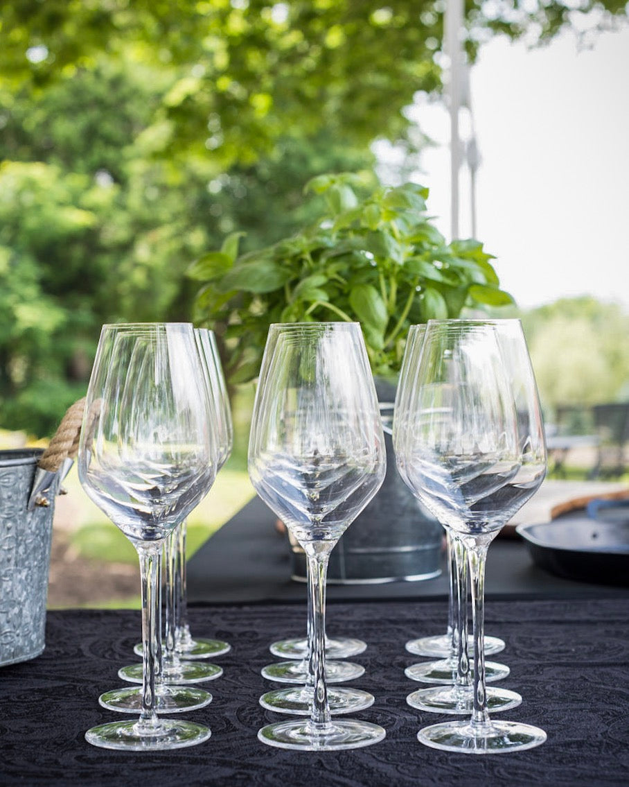 Everyday Lead-Free Crystal Wine Glasses - Set of 6