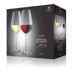 Everyday Lead-Free Crystal Wine Glasses - Set of 6