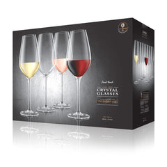 Everyday Lead-Free Crystal Wine Glasses - Set of 8