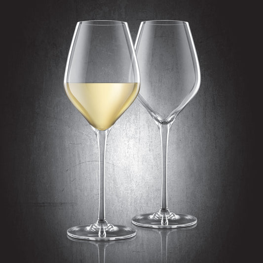 White Wine Lead-Free Crystal Glasses - Set of 2