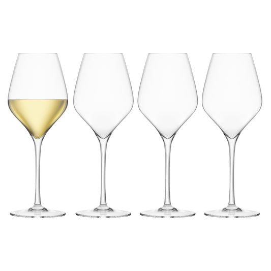 White Wine Lead-Free Crystal Glasses - Set of 4