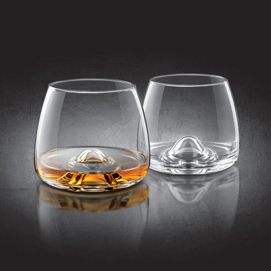 Whiskey Lead-Free Crystal Glasses - Set of 2
