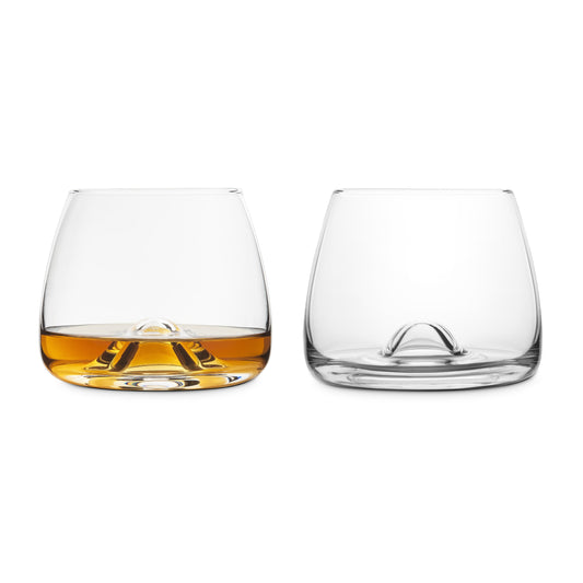 Whiskey Lead-Free Crystal Glasses - Set of 2