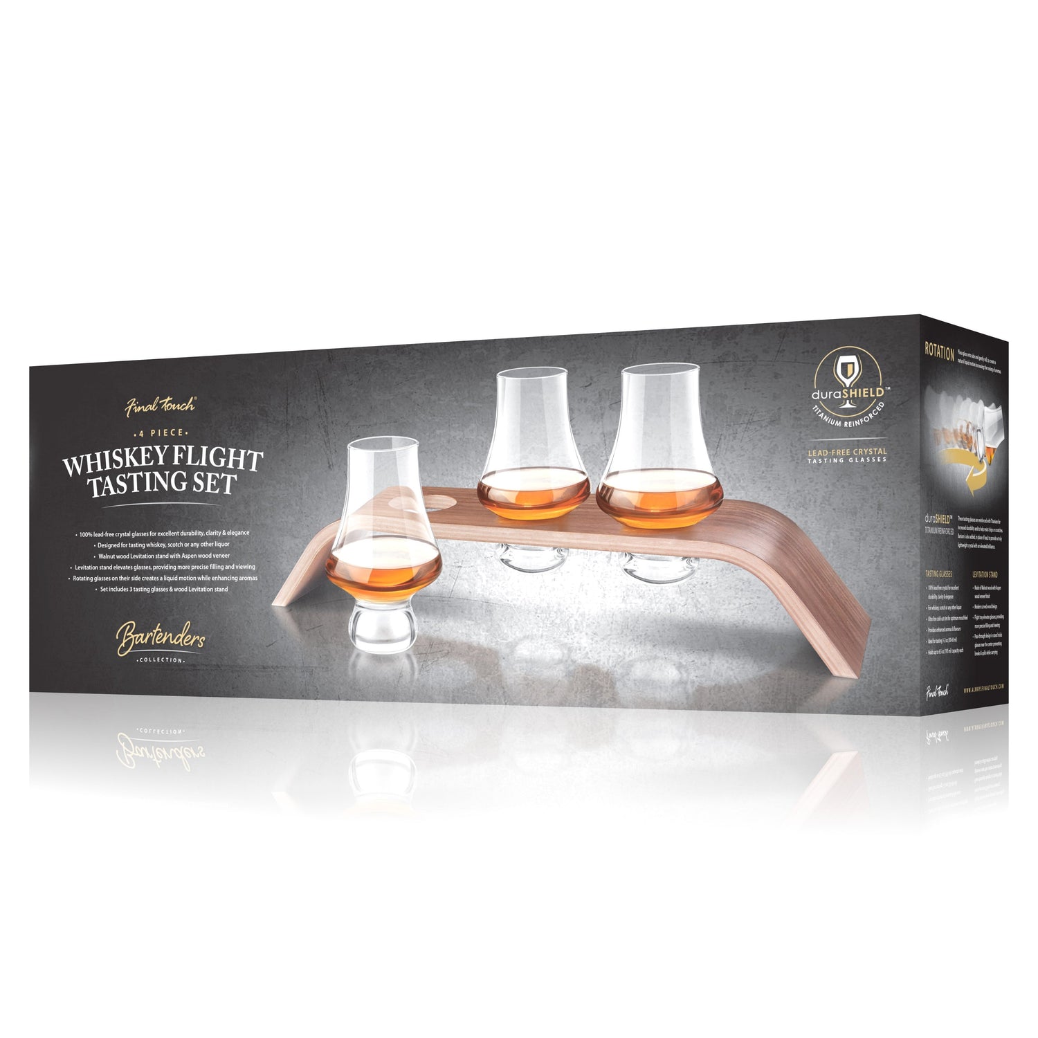 4 Piece Whiskey Flight Tasting Set