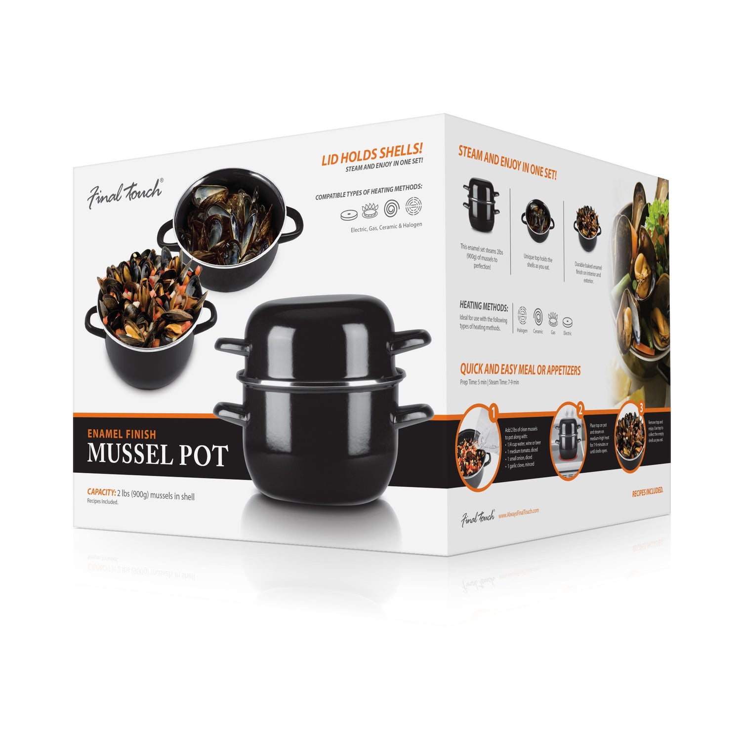 Mussel Pot - Black